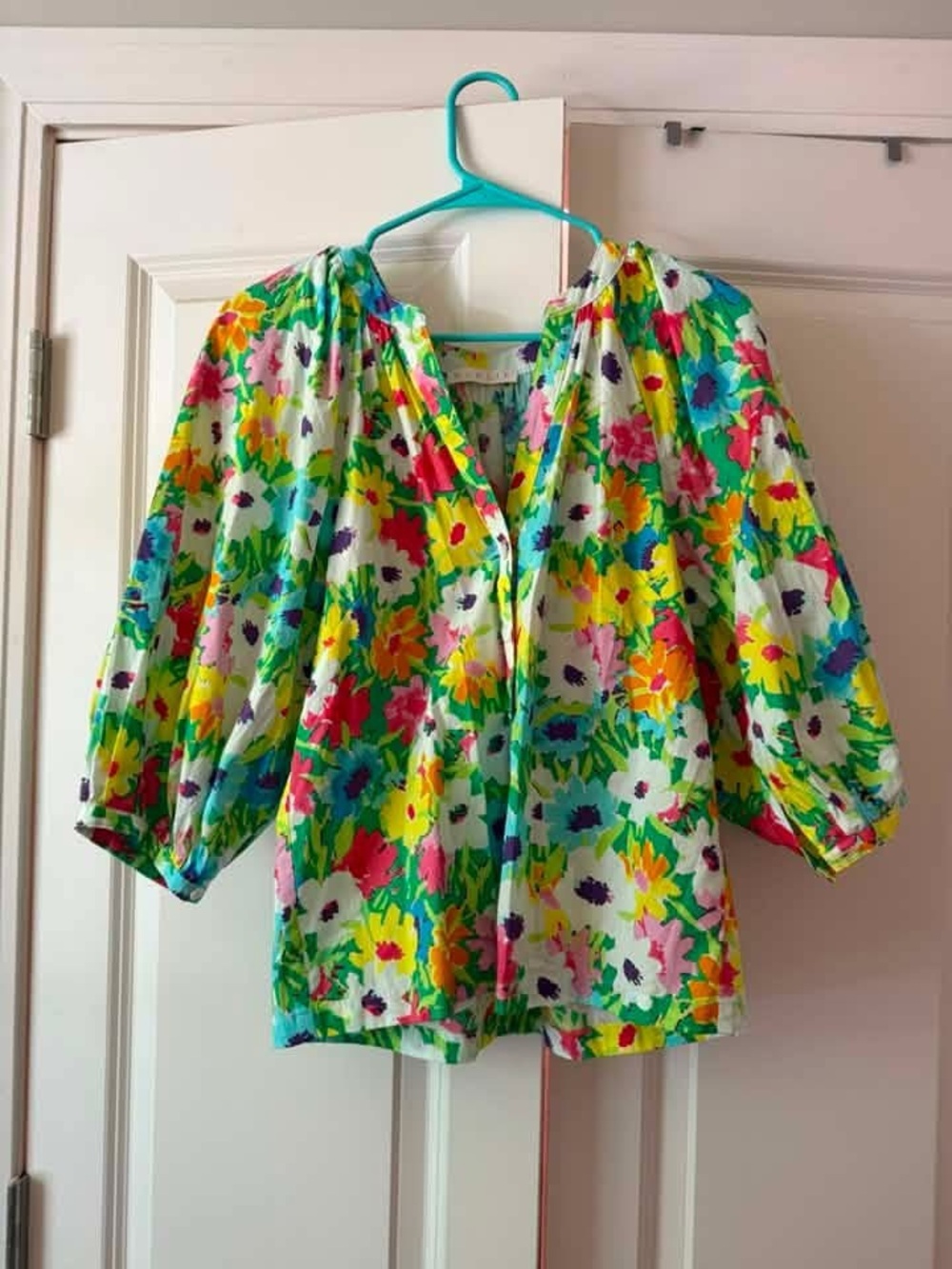 Women’s Floral Peasant Top - Multicolor